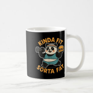 Caneca De Café Citação Engraçada Meio em Forma Mais ou Menos Gord
