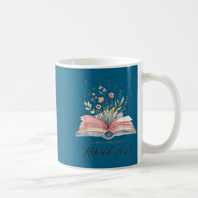 Caneca De Café Citação Engraçada Novo Capítulo Começa Aposentado  (Direita)