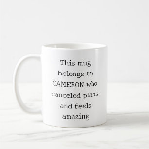 Caneca De Café Citação Engraçada Personalizada Humor de Introvert