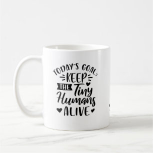 Caneca De Café Citação engraçada personalizada para manter pequen