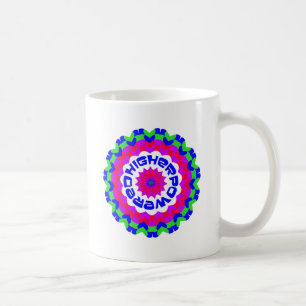 Caneca De Café Citação Espiritual Com mais alto Caleidoscópio 