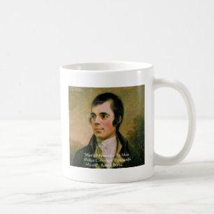 Caneca De Café Citação Famosa de Robert Burns