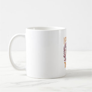Caneca De Café Citação Floral Cristã de Fé Camisa Vintage Design_