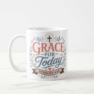 Caneca De Café Citação Inspiradora de Escritura Graça Para Hoje