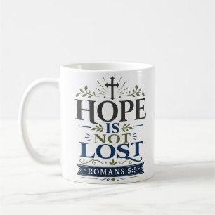 Caneca De Café Citação Inspiradora de Esperança - A Esperança Não