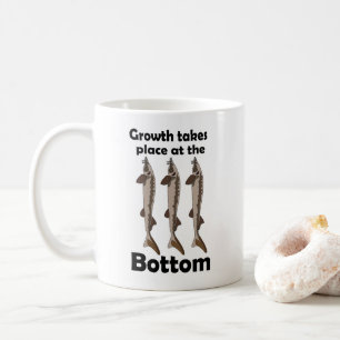 Caneca De Café Citação Inspiradora de Peixe Esturjão que Vive no