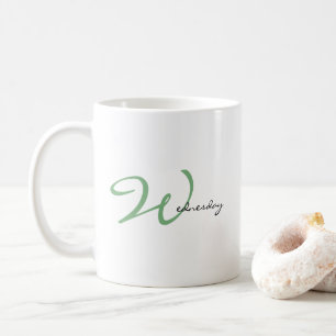 Caneca De Café Citação Inspiradora de Quarta-feira no Meio da Sem