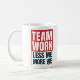 Caneca De Café Citação Inspiradora de Trabalho em Equipe Presente