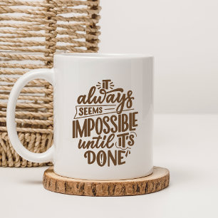 Caneca De Café Citação Inspiradora Mentalidade Positiva 