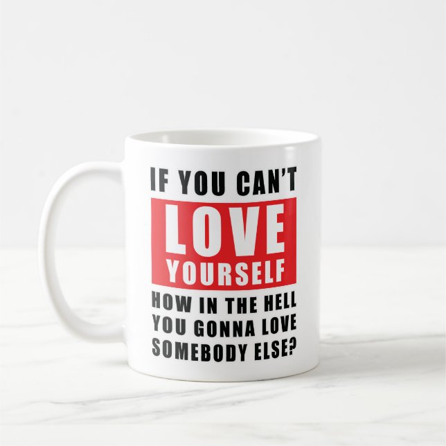 Caneca De Café Citação Inspirativa (Esquerda)