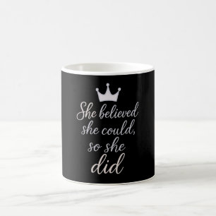 Caneca De Café Citação Inspirativa para as Mulheres
