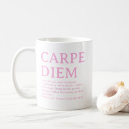 Caneca De Café Citação latina Carpe Diem