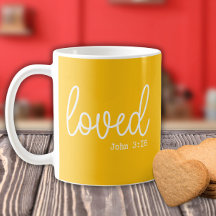 Citação minimalista de amor amarelo fé
