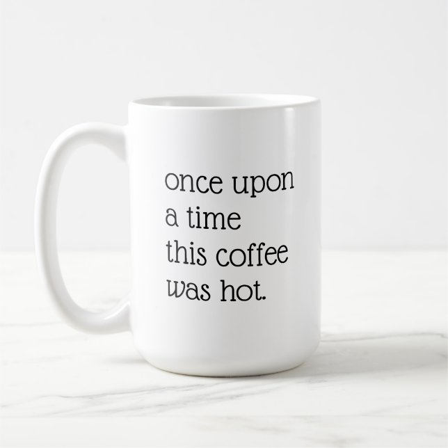 Caneca De Café Citação minimalista de humor sarcástico sobre café (Esquerda)
