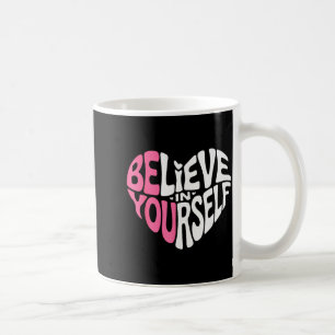 Caneca De Café Citação Motivacional De Inspiração Acredite Em Si
