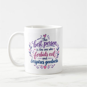 Caneca De Café Citação Motivacional Inspiradora Roxo Café Azul Tu