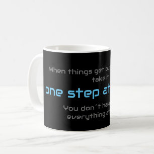 Caneca De Café Citação motivacional para sua saúde mental diária