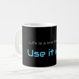 Caneca De Café Citação motivacional para sua saúde mental diária