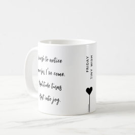 Caneca De Café Citação Motivacional Personalizada Sexta-feira