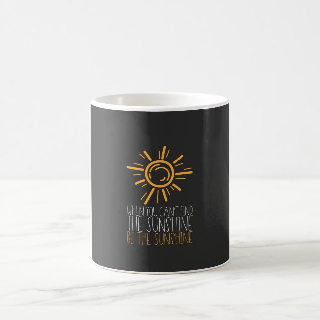 Caneca De Café Citação Motivacional - Seja a Luz do Sol (Centro)