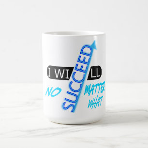 Caneca De Café Citação Motivacional Vou Ter Sucesso Não Importe O