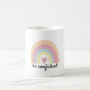 Caneca De Café Citação personalizada confiável do arco-íris paste
