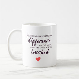 Caneca De Café Citação Personalizada de Agradecimento