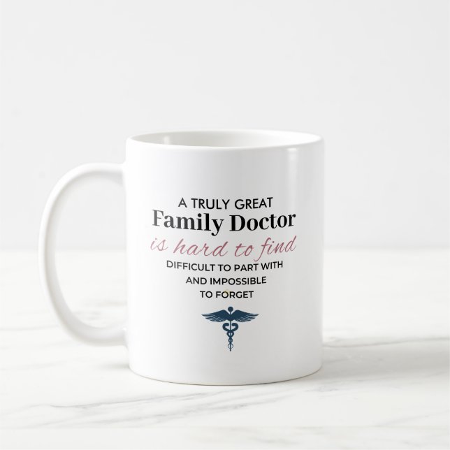 Caneca De Café Citação Personalizada de um Grande Médico de Famíl (Esquerda)