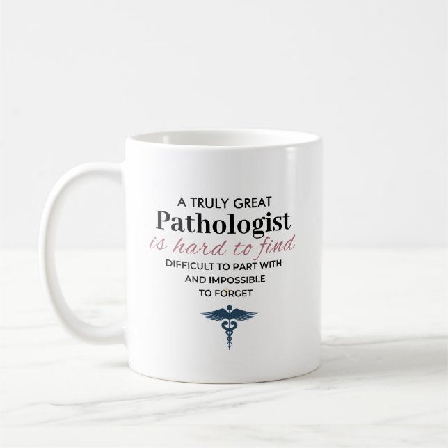 Caneca De Café Citação Personalizada de um Grande Patologista (Esquerda)