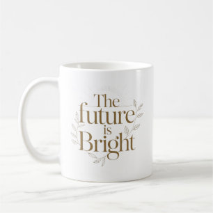 Caneca De Café Citação Personalizada O Futuro É Brilhante