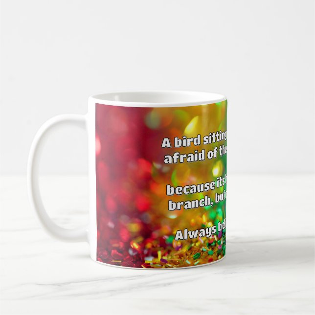 Caneca De Café Citação Positiva de Encorajamento Empath (Esquerda)