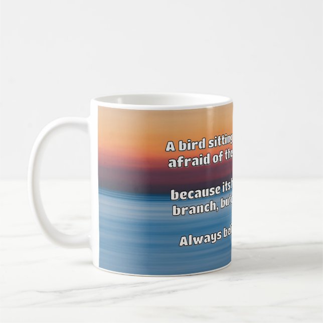 Caneca De Café Citação Positiva de Encorajamento Empath (Esquerda)