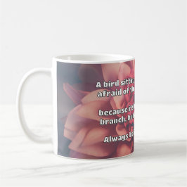 Caneca De Café Citação Positiva de Encorajamento Empath