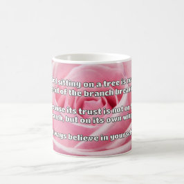 Caneca De Café Citação Positiva de Encorajamento Empath