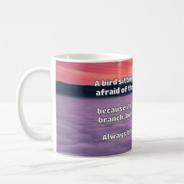 Caneca De Café Citação Positiva de Encorajamento Empath (Esquerda)