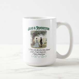 Caneca De Café Citação Romântica de Jane & Rochester Thornfield H