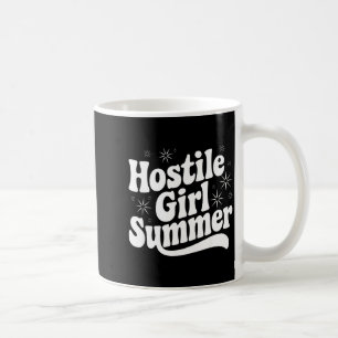 Caneca De Café Citação Sarcástica Dito Retrô Garota Hostil Verão