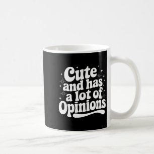 Caneca De Café Citação Sarcástica Dizendo Fofo & Tem Cebolas Femi