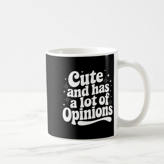 Caneca De Café Citação Sarcástica Dizendo Fofo & Tem Cebolas Femi (Direita)