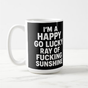 Caneca De Café Citação Sarcástica Raio de Sol - Atitude Divertida