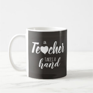 Caneca De Café Citação Simples de Tipografia de Quadro Negro de P