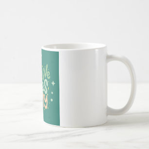 Caneca de Café Citação Vibrações Positivas Apenas