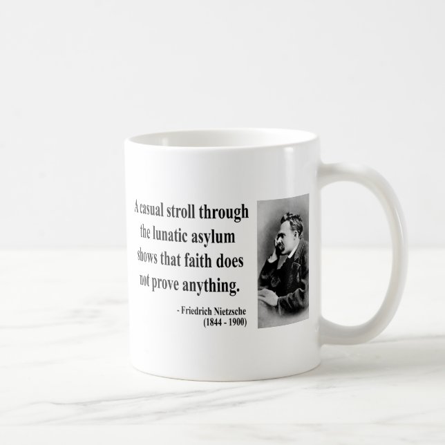 Caneca De Café Citações 1b de Nietzsche (Direita)