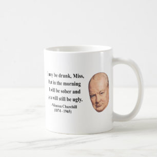 Caneca De Café Citações 2b de Winston Churchill