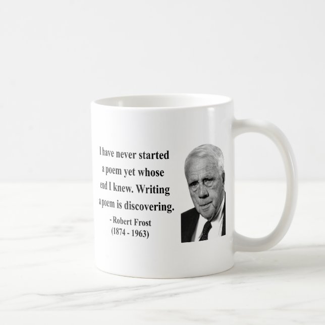 Caneca De Café Citações 3b de Robert Frost (Direita)