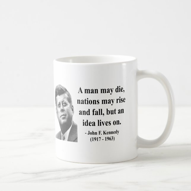 Caneca De Café Citações 4b de JFK (Direita)