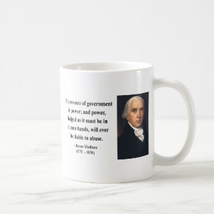 Caneca De Café Citações 5b de James Madison