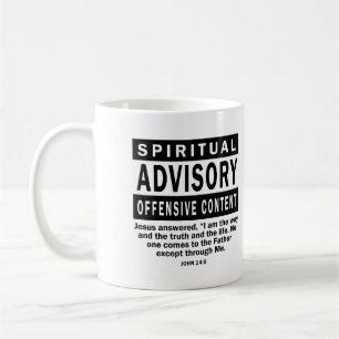Caneca De Café Citações Cristãs do Conselho Espiritual João 14:6