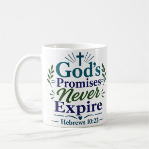Caneca De Café Citações da Fé Cristã As Promessas de Deus Nunca E