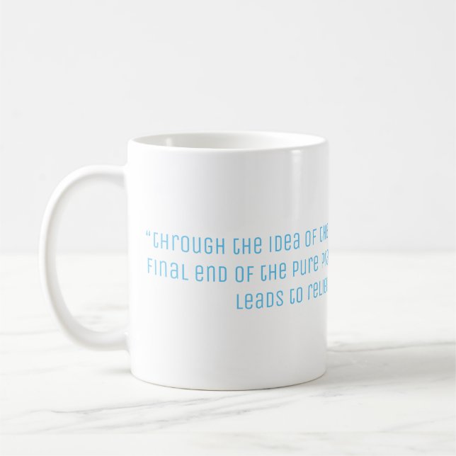 Caneca De Café Citações da filosofia de Kant 2 (Esquerda)